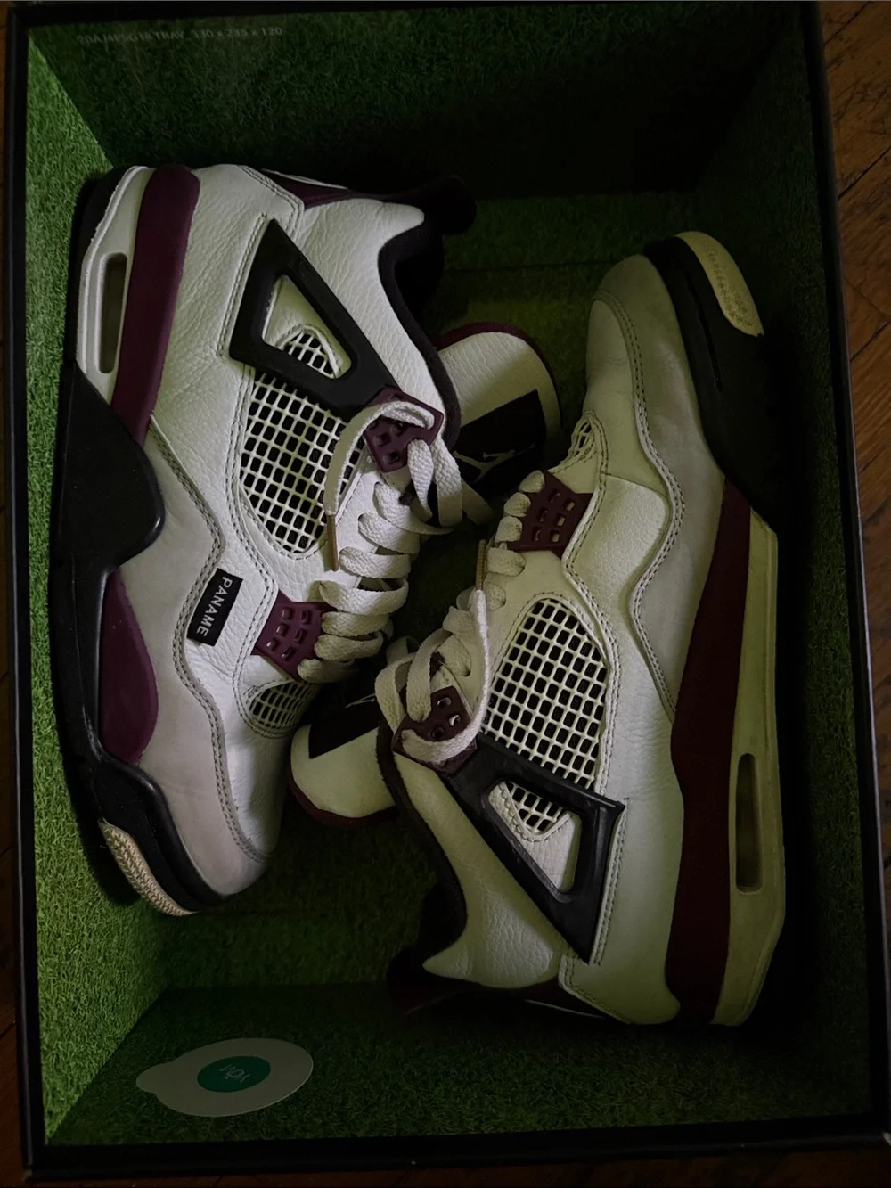 Jordan men White and Purple Retro-Style Sneakers